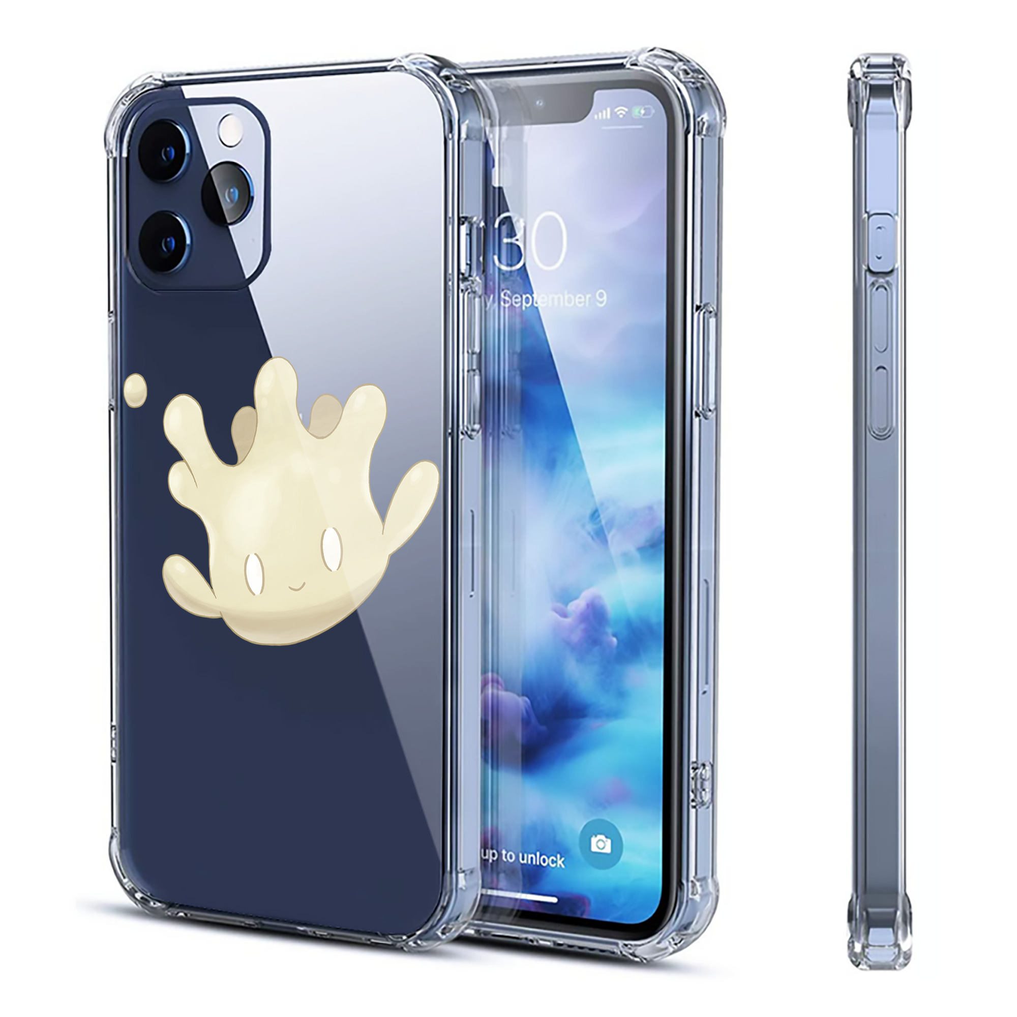 （画像用） ポケットモンスター Pokémon 【iPhone 12シリーズ対応】透明スマホケース（クリアソフトケース）